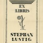 Ex-libris (bookplate) - Stephani Lustig