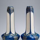Pair of vases - With stylized trees