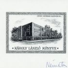 Ex-libris (bookplate) - Book of László Károly