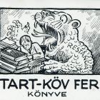 Ex-libris (bookplate) - Book of Feri Tart-Köv