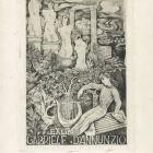 Ex-libris (bookplate) - Gabriele d'Annunzio