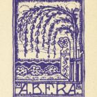 Ex-libris (bookplate) - From the book named A.B.R.F.A. of Géza Nikelszky