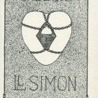 Ex-libris (bookplate) - Ll Simon