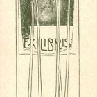 Ex-libris (bookplate) - Heinrich Röttinger