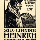 Ex-libris (bookplate) - Heinrich Stümcke