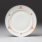 Plate (part of a set - Part of the Blanka-214 tableware set with rose hips (red berries) pattern