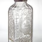 Bottle with cap - with the coat-of-arms of Druzsina Bethlen and Mihály Mikes on the cup