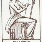 Ex-libris (bookplate) - Henrici Marczali