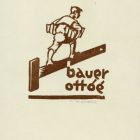 Ex libris - Belongs to Ottó Bauer