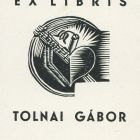 Ex-libris (bookplate) - Gábor Tolnai