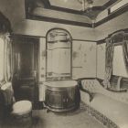 Interior photograph - the Quenn's lavatory on the Royal Train of the Hungarian State Railways (MÁV)