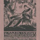 Ex-libris (bookplate) - From the bookshelf of the family of Aladár Rácz