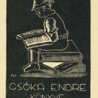 Ex-libris (bookplate) - Book of Endre Csóka