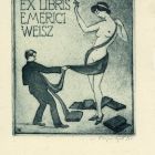 Ex-libris (bookplate) - Emericus Weisz