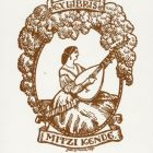 Ex-libris (bookplate) - Mitzi Kende