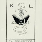 Ex-libris (bookplate) - Eroticis K. L.