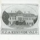 Ex-libris (bookplate) - Gyula- This book belongs to here (Mansion of Almásy in Gyula)