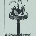 Ex-libris (bookplate) - The book of Mariska Waizen the wife of Dr Berei Schwartz