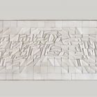 Model - Plaster model of a glazed ceramic wall made for the diagnostic building of the Kecskemét County Hospital