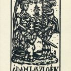 Ex-libris (bookplate) - The László Ádám family