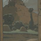 Design - postcard depicting the castle of Krasnahorka