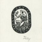 Ex-libris (bookplate) - The book of Ilona Kaveczky