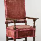Armchair - so called poltrona, with the arms of Pope Clement XI.