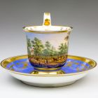 Ornamental cup and saucer