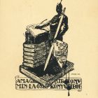 Ex-libris (bookplate) - From the books of Class I. A. of the Royal Hungarian Ministry of Defence