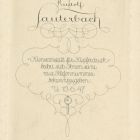 Ex-libris (bookplate) - Rudolf Lauterbach Telefonnummer