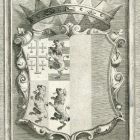 Ex-libris (bookplate) - Coat of arms