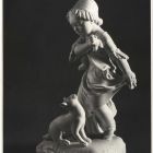 Photograph - Porcelain statue: little girl with cat