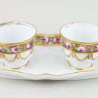 Pair of cups with tray - Part of Alexandra Pavlovna's table set