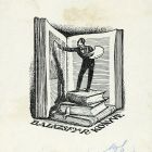 Ex-libris (bookplate) - The book of R(ezső) Balázsy (ipse)