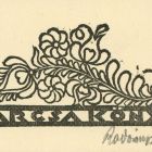 Ex-libris (bookplate) - Book of Marcsa