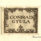 Ex-libris (bookplate) - Gyula Conrad (ipse)