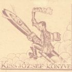 Ex-libris (bookplate) - The book of József Kiss (ipse)