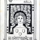 Ex-libris (bookplate) - From the books of Béla Gerenday (ipse)