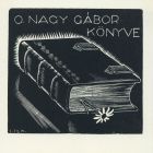 Ex-libris (bookplate) - The book of Gábor O. Nagy