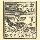 Ex-libris (bookplate) - B. C. P. L. OIL
