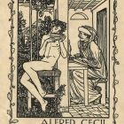 Ex-libris (bookplate) - Alfred Cecil Gathorne Hardy