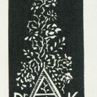 Ex-libris (bookplate) - Book of Dr. A. K. (Kálmán Arady)