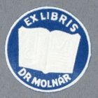 Ex-libris (bookplate) - Dr Molnár