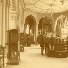 Exhibition photograph - Christmas Exhibition in the ground floor gallery of Museum of Applied Arts, with ornamental ceiling paintings