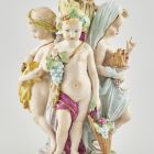 Statuette (Figure) - With allegorical child figures of the four seasons