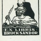 Ex-libris (bookplate) - Sándor Bruck