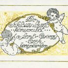Ex-libris (bookplate) - From the books of Dr. László Siklóssy to the library of the St. György guild