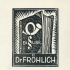 Ex-libris (bookplate) - Dr. Frőhlich