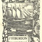 Ex-libris (bookplate) - J. H. Burton