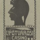 Ex-libris (bookplate) - Library of Lipótváros Casino